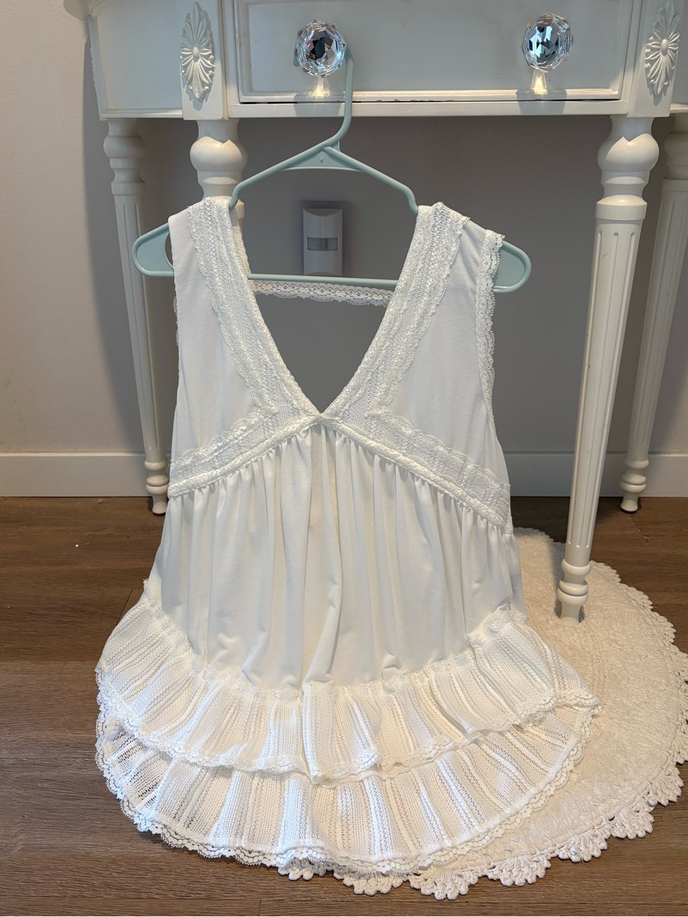 POL Ruffled Lace Tank